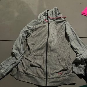Women’s medium grey under armour zip up